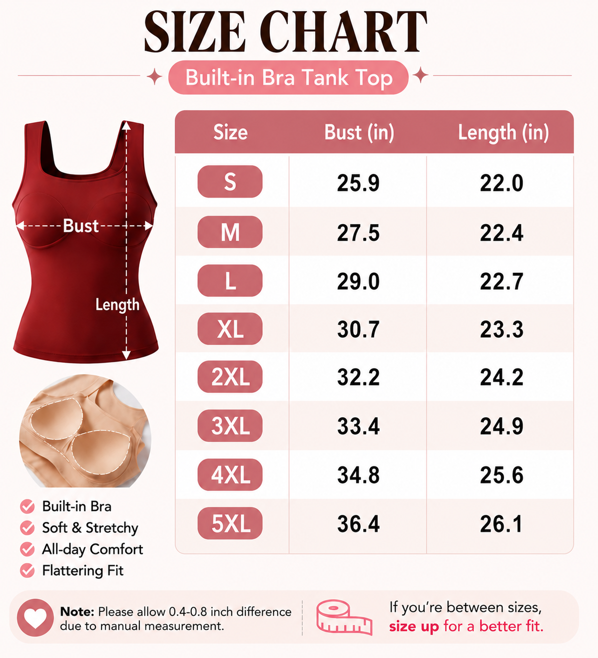 🔥Women's Built-In Bra Tank Top – Seamless Sculpting Cami with High Stretch & Tummy Control
