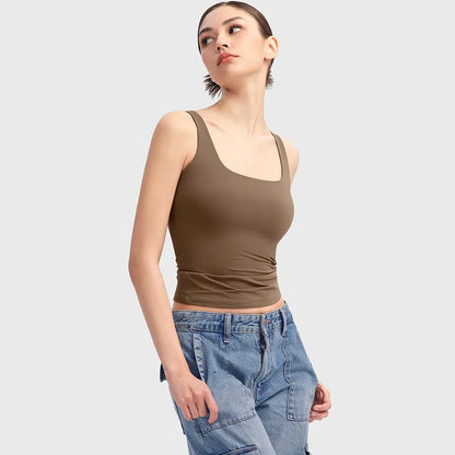 Women's Square Neck Tank Top,Comfortable Everyday Essential summerwins