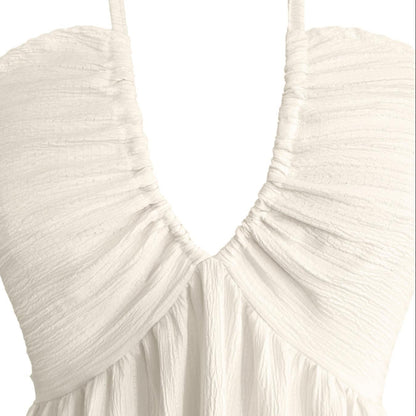 🔥Women's Summer Sleeveless Backless Dress –Casual Flowy Beach Vacation Dress