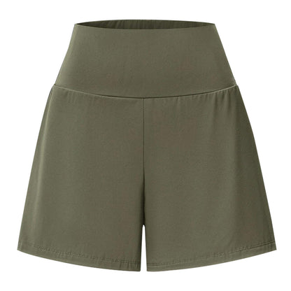 Women's Ultra-High-Rise 2-in-1 Cooling Yoga Shorts (7-inch, with pockets)