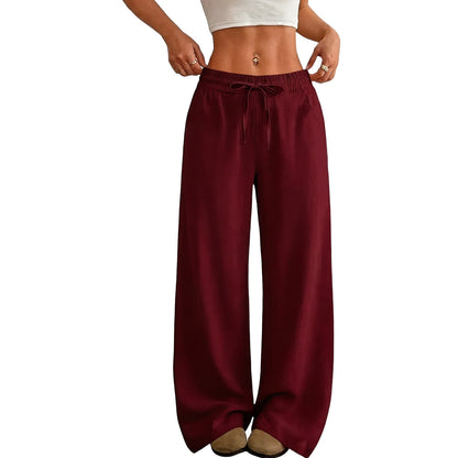 🔥 Women's Linen Wide Leg Pants – Breathable Comfort, Relaxed Fit & Timeless Style
