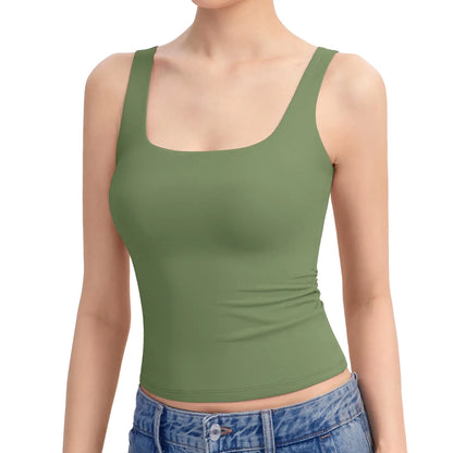 Women's Square Neck Tank Top,Comfortable Everyday Essential summerwins