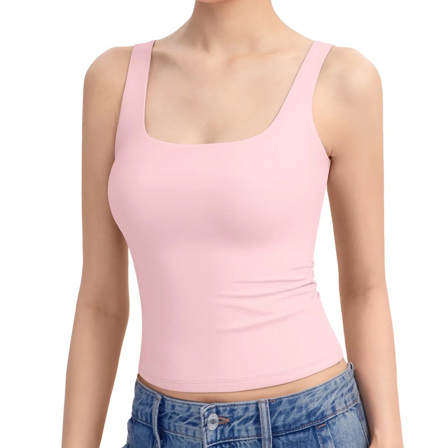 Women's Square Neck Tank Top,Comfortable Everyday Essential summerwins
