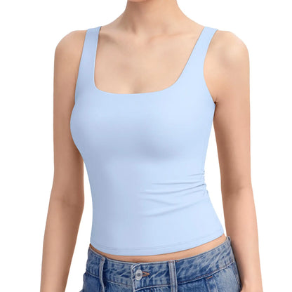 Women's Square Neck Tank Top,Comfortable Everyday Essential summerwins