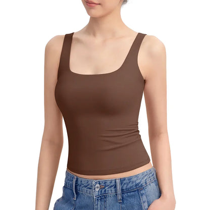 Women's Square Neck Tank Top,Comfortable Everyday Essential summerwins
